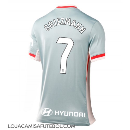 Camisa de Futebol Atletico Madrid Antoine Griezmann #7 Equipamento Secundário Mulheres 2024-25 Manga Curta